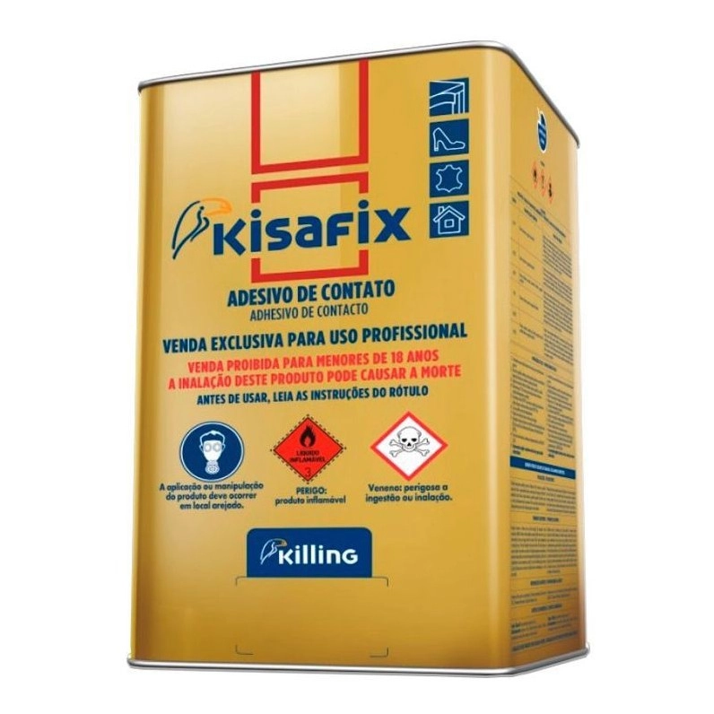 Cola Amarela Forte Sem Toluol Kisafix - 14kg