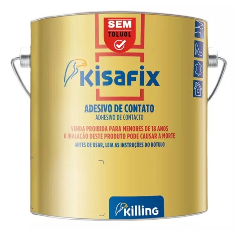 Cola Amarela Sem Toluol Forte Kisafix - 2,80kg