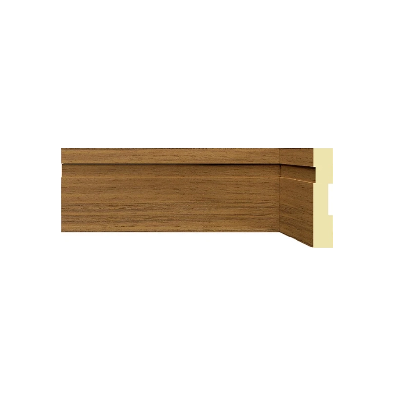 Rodapé e Guarnição Moldufama 1002 ST em MDF 10cm Cedro