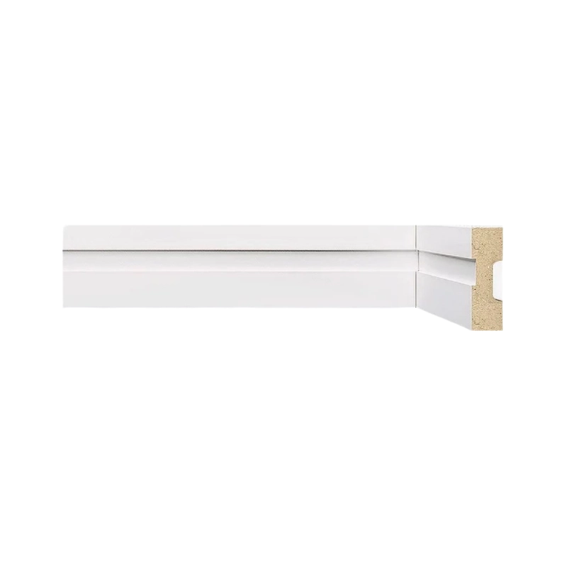 Rodapé e Guarnição Moldufama 502 ST em MDF 5cm Branco