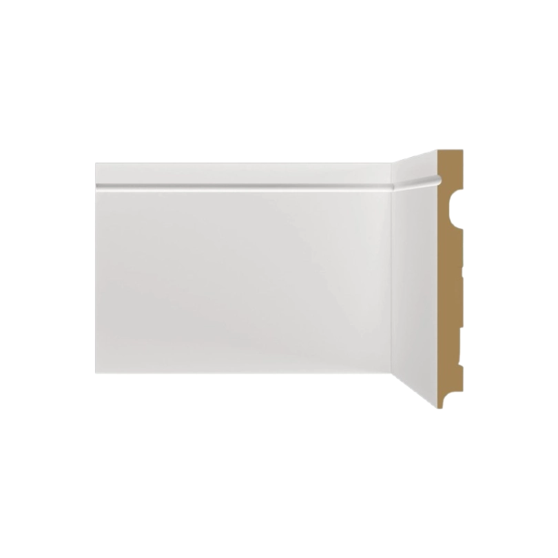 Rodapé Moldufama 1503 ST em MDF 15cm Branco