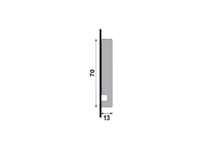 Guarnição Santa Luzia 451 em Poliestireno 07cm Branco