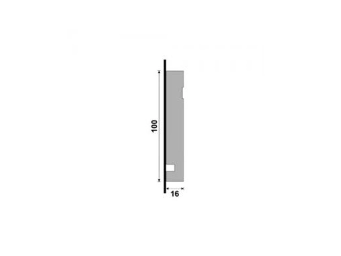 Guarnição Santa Luzia 457 em Poliestireno 10cm Branco