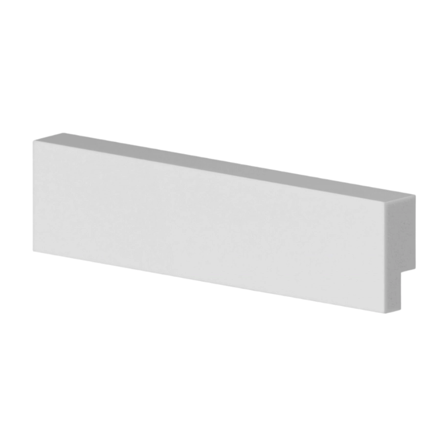 Rodapé Arquitech 50003 em Poliestireno 3cm Branco