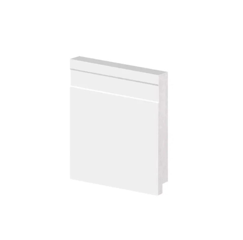 Rodapé Decor Poliestireno SLIM 10cm Branco