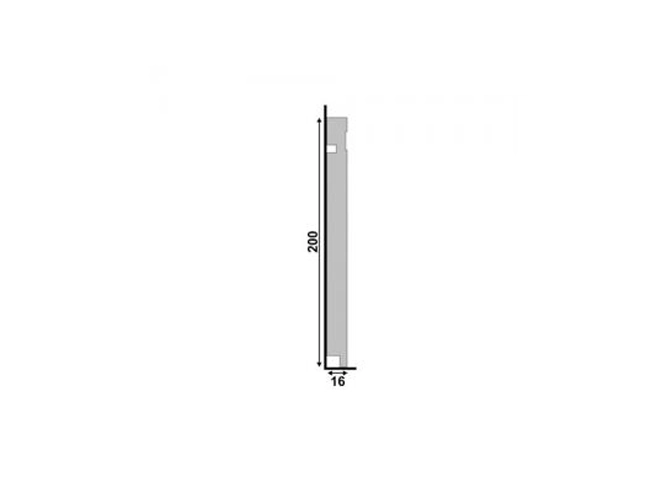 Rodapé Santa Luzia 505 em Poliestireno - 20cm Branco