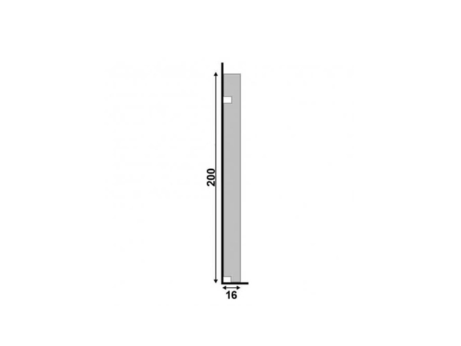 Rodapé Santa Luzia 506 em Poliestireno - 20 cm Branco